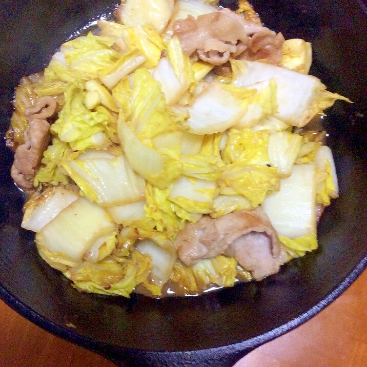 豚肉白菜炒め